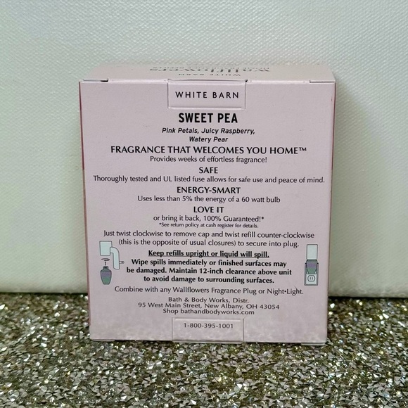 Bath and Body Works Wallflowers Sweet Pea 2 Pack Refills NWT - Picture 3 of 3